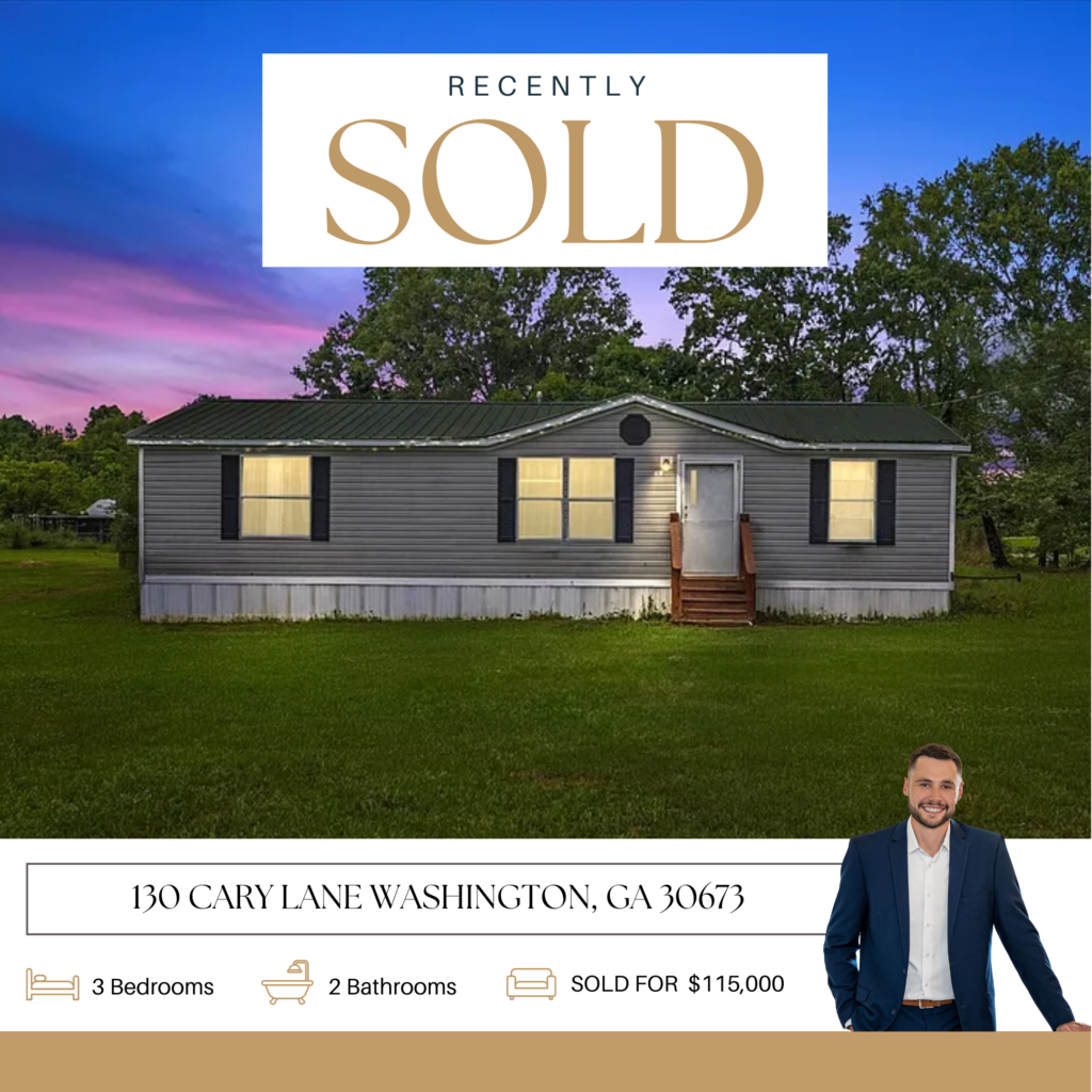 Recently Sold - Ethan Harkins, 130 Cary Lane Washington, GA 30673